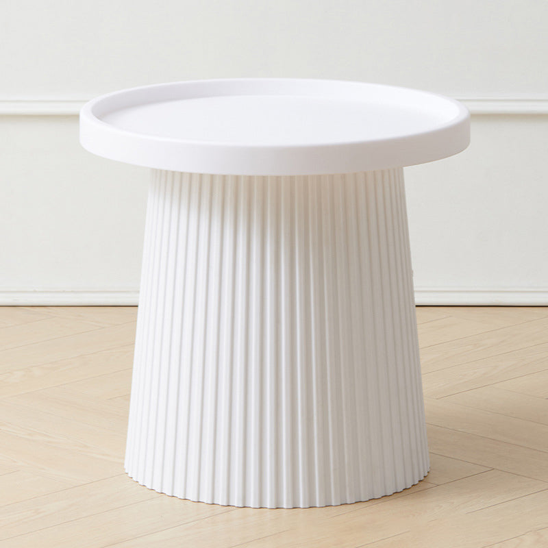 Contemporary Scandinavian Macaron Plastic Tray Top Coffee Table For Living Room