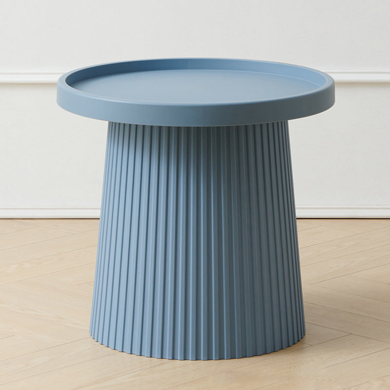 Contemporary Scandinavian Macaron Plastic Tray Top Coffee Table For Living Room