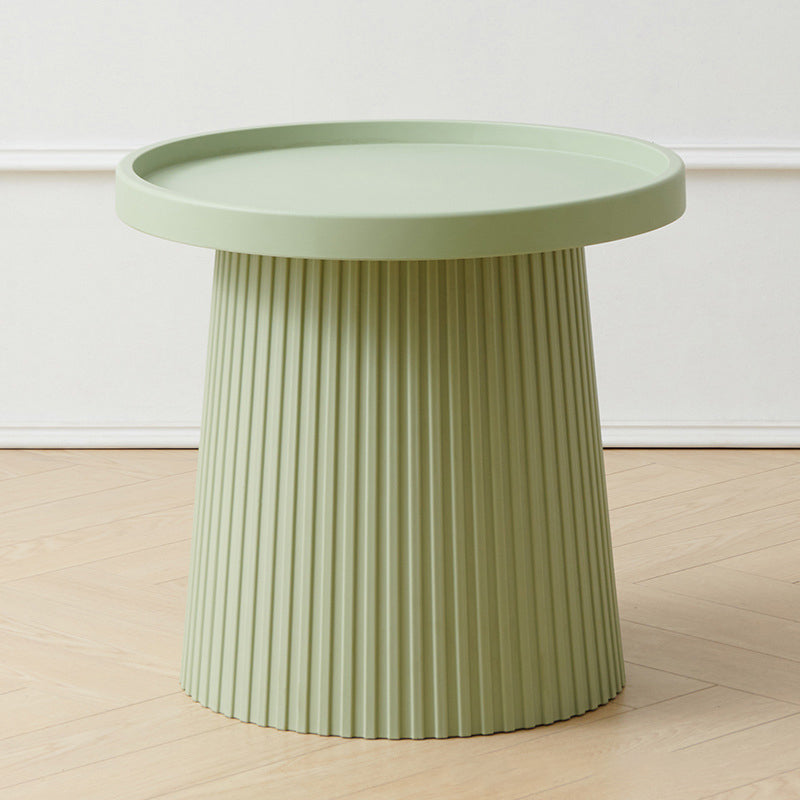 Contemporary Scandinavian Macaron Plastic Tray Top Coffee Table For Living Room