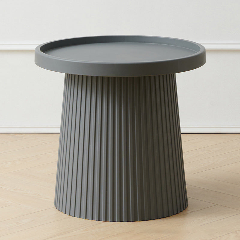 Contemporary Scandinavian Macaron Plastic Tray Top Coffee Table For Living Room