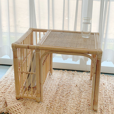 Traditioneller Vintage Runder Massivholz Tablett-Tisch 2-stufiger Rollwagen für das Wohnzimmer 