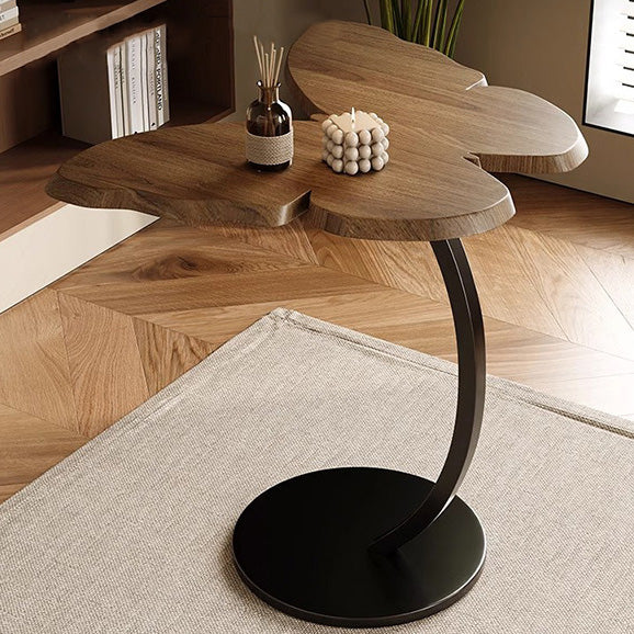 Zeitgenössischer kreativer Schmetterling Massivholzplatte Eisen Beistelltisch für das Wohnzimmer 