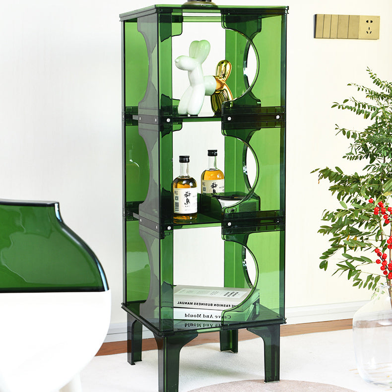Contemporary Scandinavian PC Sideboard Storage Rack Display Stand 2/3/4-Shelf For Living Room