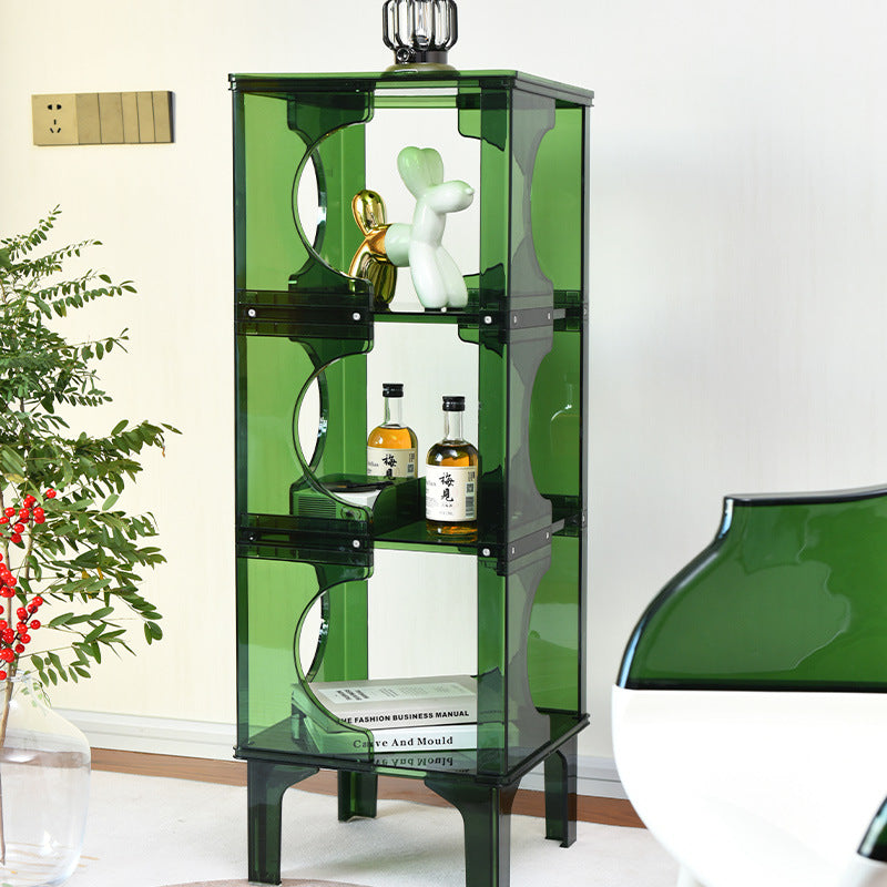 Contemporary Scandinavian PC Sideboard Storage Rack Display Stand 2/3/4-Shelf For Living Room