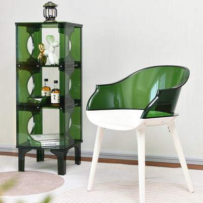 Contemporary Scandinavian PC Sideboard Storage Rack Display Stand 2/3/4-Shelf For Living Room