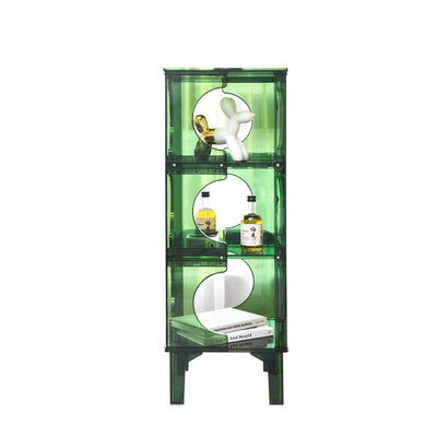 Contemporary Scandinavian PC Sideboard Storage Rack Display Stand 2/3/4-Shelf For Living Room