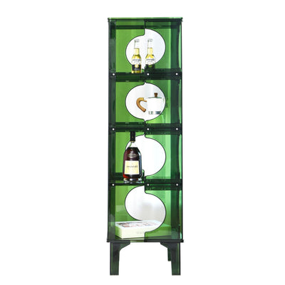 Contemporary Scandinavian PC Sideboard Storage Rack Display Stand 2/3/4-Shelf For Living Room
