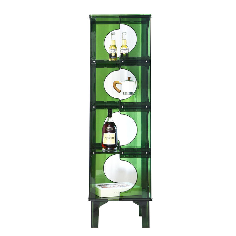 Contemporary Scandinavian PC Sideboard Storage Rack Display Stand 2/3/4-Shelf For Living Room