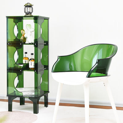 Contemporary Scandinavian PC Sideboard Storage Rack Display Stand 2/3/4-Shelf For Living Room