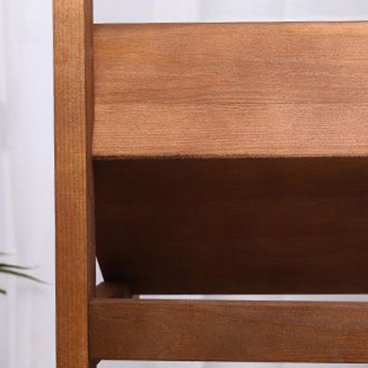 Traditionelles Bauernhaus-Regal aus Kiefernholz, freistehend, 3/4-stufig, Snack-Display-Regal mit Rollen für das Wohnzimmer 