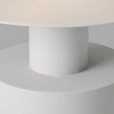 Modern Minimalist Iron Geometric Cylinder Coffee Table For Living Room