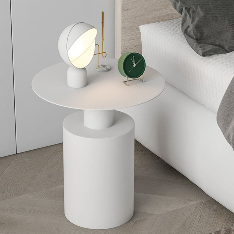 Modern Minimalist Iron Geometric Cylinder Coffee Table For Living Room