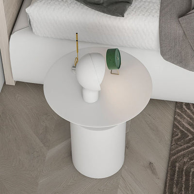 Modern Minimalist Iron Geometric Cylinder Coffee Table For Living Room