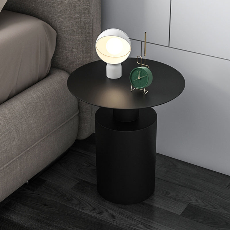 Modern Minimalist Iron Geometric Cylinder Coffee Table For Living Room