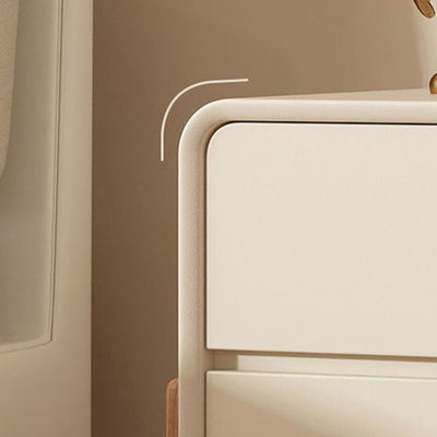 Tiroirs de rangement contemporains scandinaves rectangulaires en bois massif à 2 niveaux pour chambre 