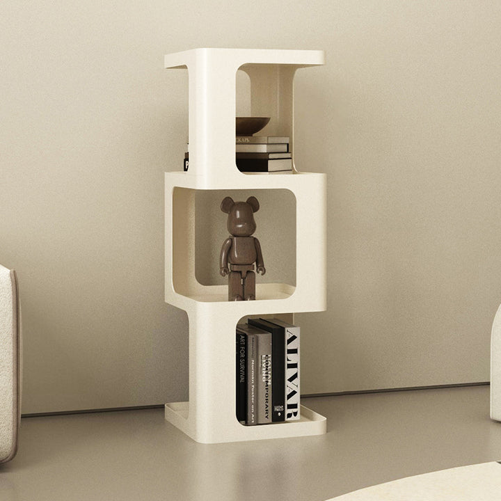 Contemporary Scandinavian Iron Square Bookshelves 3/4/5-Tier Standing Shelves For Home Office