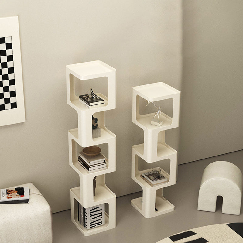 Contemporary Scandinavian Iron Square Bookshelves 3/4/5-Tier Standing Shelves For Home Office