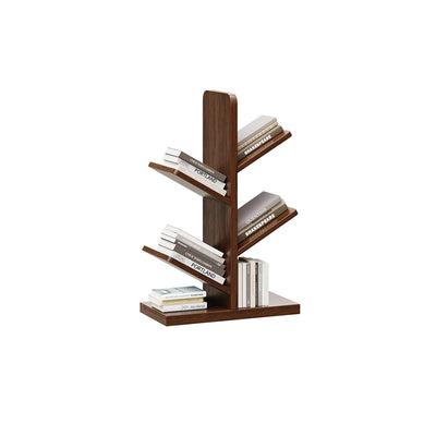 Zeitgenössische Retro-Baumförmige Bücherregale aus Massivholz 5/8/10-stufige Stehregale für das Home Office 
