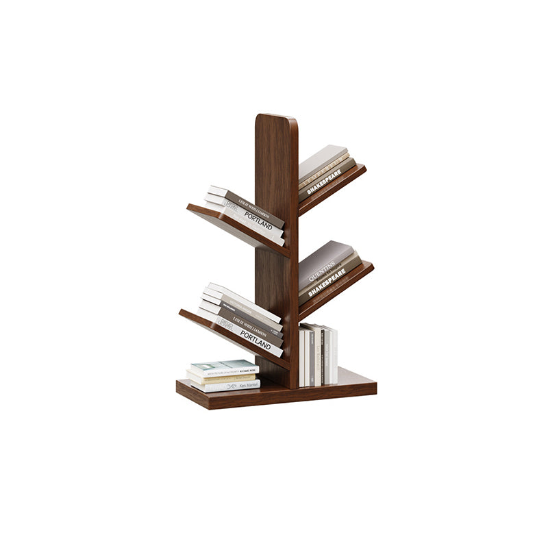 Zeitgenössische Retro-Baumförmige Bücherregale aus Massivholz 5/8/10-stufige Stehregale für das Home Office 
