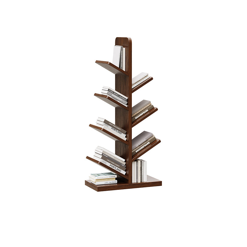 Zeitgenössische Retro-Baumförmige Bücherregale aus Massivholz 5/8/10-stufige Stehregale für das Home Office 