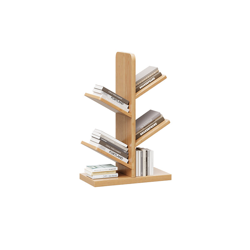 Zeitgenössische Retro-Baumförmige Bücherregale aus Massivholz 5/8/10-stufige Stehregale für das Home Office 