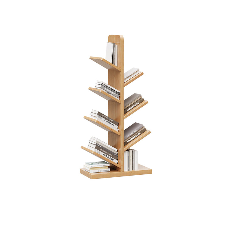 Zeitgenössische Retro-Baumförmige Bücherregale aus Massivholz 5/8/10-stufige Stehregale für das Home Office 