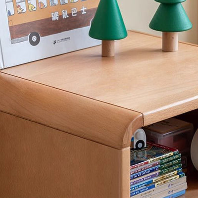 Table de nuit japonaise traditionnelle en bois massif avec tiroir de rangement pour chambre à coucher 