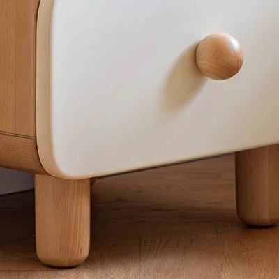 Table de nuit japonaise traditionnelle en bois massif avec tiroir de rangement pour chambre à coucher 