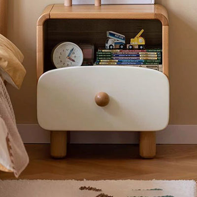 Table de nuit japonaise traditionnelle en bois massif avec tiroir de rangement pour chambre à coucher 