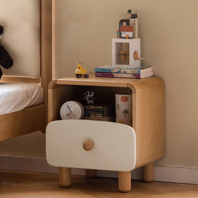 Table de nuit japonaise traditionnelle en bois massif avec tiroir de rangement pour chambre à coucher 