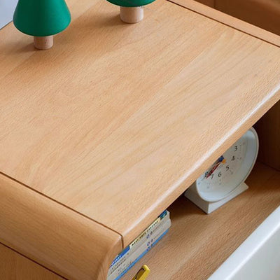 Table de nuit japonaise traditionnelle en bois massif avec tiroir de rangement pour chambre à coucher 