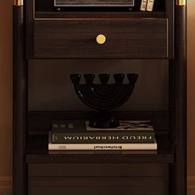 Traditional Vintage Solid Wood Multi-functional Storage Sideboard 3/4-Tier Display Rack With Drawer For Home Office