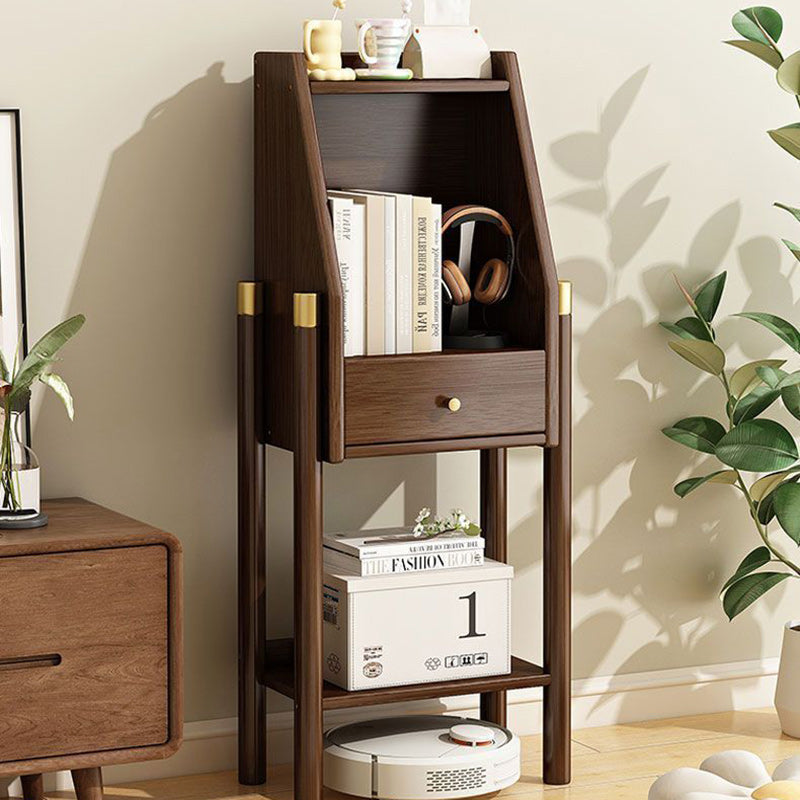 Traditional Vintage Solid Wood Multi-functional Storage Sideboard 3/4-Tier Display Rack With Drawer For Home Office