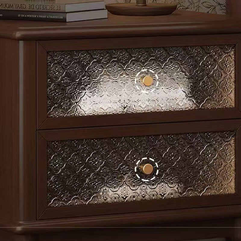 Table de nuit cubique minimaliste moderne en panneau de fibres à densité moyenne avec 1 tiroir pour chambre 