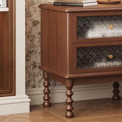 Table de nuit cubique minimaliste moderne en panneau de fibres à densité moyenne avec 1 tiroir pour chambre 