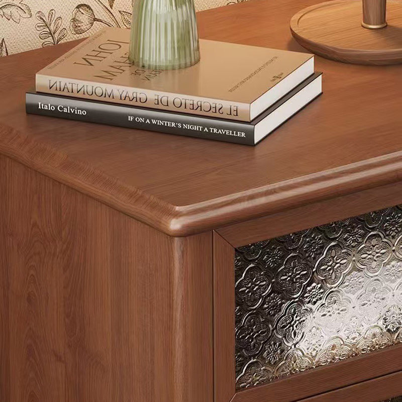 Table de nuit cubique minimaliste moderne en panneau de fibres à densité moyenne avec 1 tiroir pour chambre 