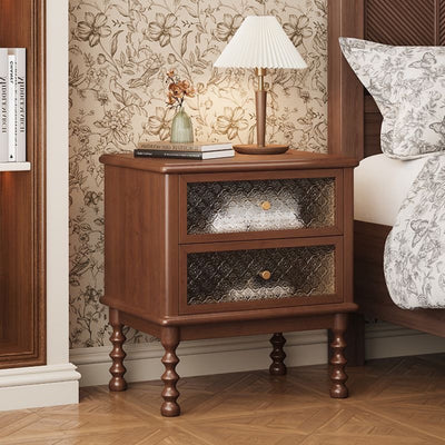 Table de nuit cubique minimaliste moderne en panneau de fibres à densité moyenne avec 1 tiroir pour chambre 