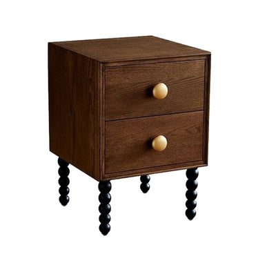 Table de nuit cubique minimaliste moderne en panneau de fibres à densité moyenne avec 1 tiroir pour chambre 