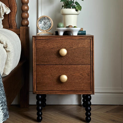 Table de nuit cubique minimaliste moderne en panneau de fibres à densité moyenne avec 1 tiroir pour chambre 