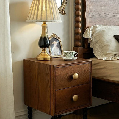 Table de nuit cubique minimaliste moderne en panneau de fibres à densité moyenne avec 1 tiroir pour chambre 