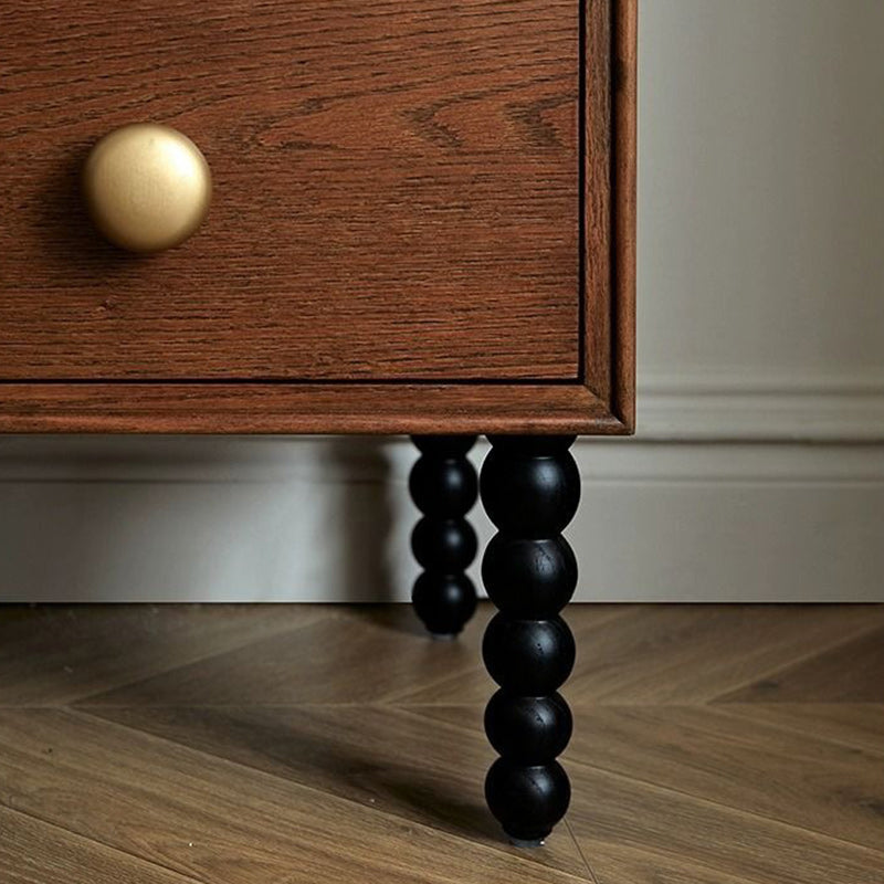 Table de nuit cubique minimaliste moderne en panneau de fibres à densité moyenne avec 1 tiroir pour chambre 