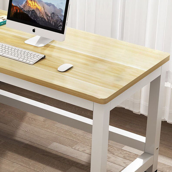 Moderner minimalistischer rechteckiger Getreideteller-Stahltisch für das Heimbüro 