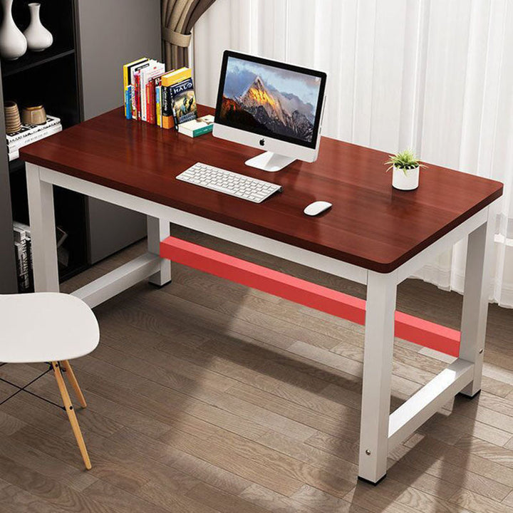 Moderner minimalistischer rechteckiger Getreideteller-Stahltisch für das Heimbüro 