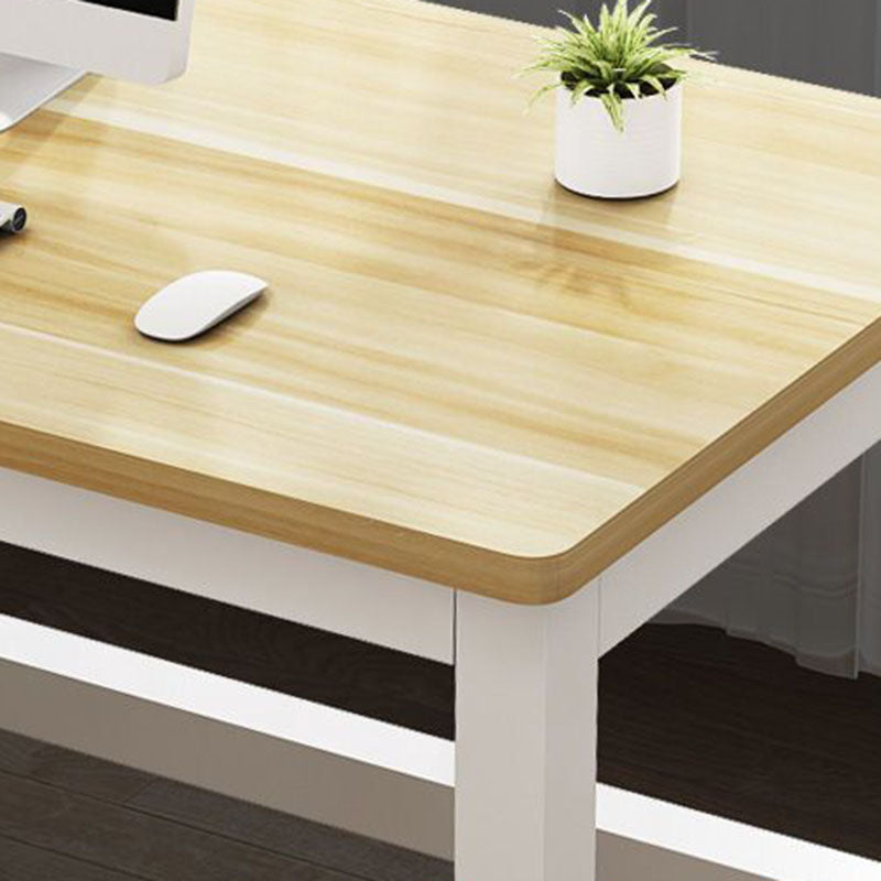 Moderner minimalistischer rechteckiger Getreideteller-Stahltisch für das Heimbüro 