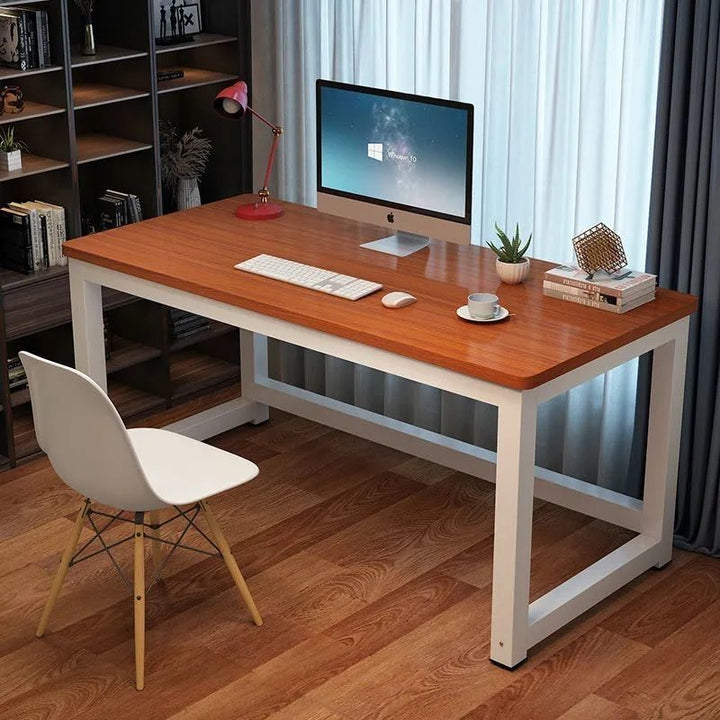 Moderner minimalistischer rechteckiger Getreideteller-Stahltisch für das Heimbüro 