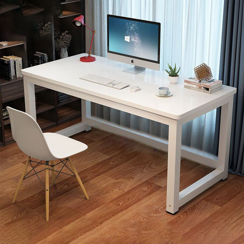Moderner minimalistischer rechteckiger Getreideteller-Stahltisch für das Heimbüro 