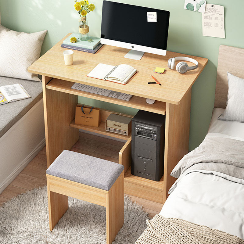 Moderner minimalistischer rechteckiger Dichteplatten-Schreibtisch mit 3 Ebenen für das Home Office 