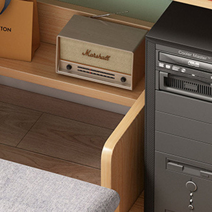 Moderner minimalistischer rechteckiger Dichteplatten-Schreibtisch mit 3 Ebenen für das Home Office 