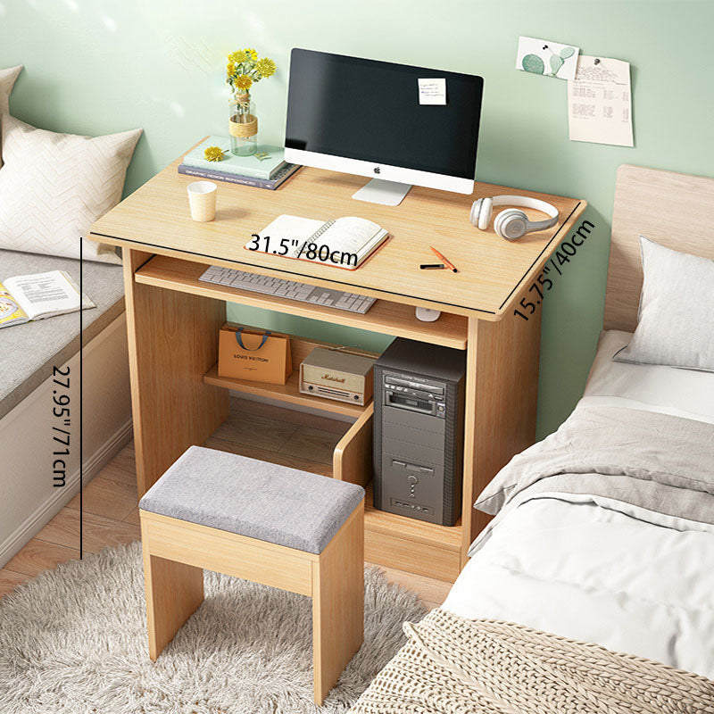 Moderner minimalistischer rechteckiger Dichteplatten-Schreibtisch mit 3 Ebenen für das Home Office 