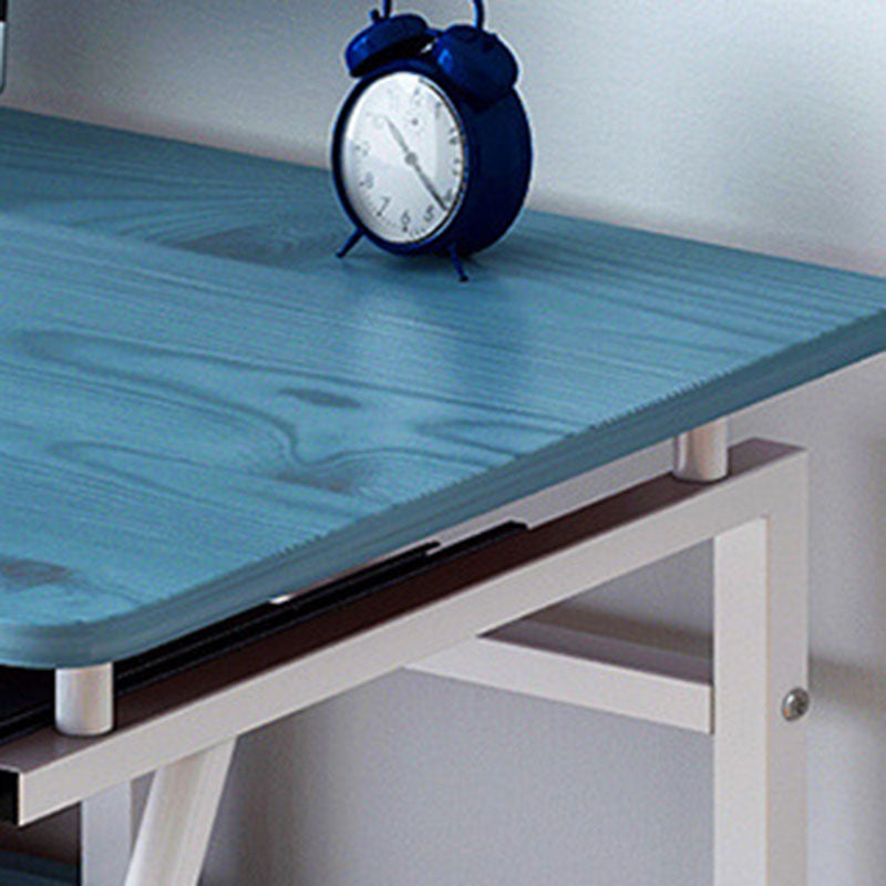 Moderner minimalistischer rechteckiger Schreibtisch aus Eisen-Dichteplatte mit 3 Ebenen für das Home Office 